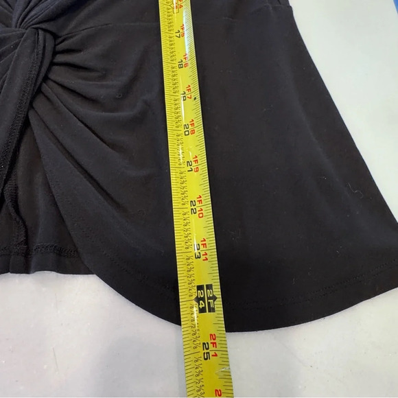 Sweaty Betty Tori Hooded Top Women's Size M Black  Twist Front Stretch - Picture 7 of 9